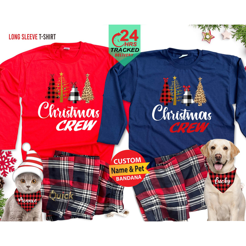 Matching Christmas Crew Shirts, Christmas Long Sleeve Tshirts for Women Men, Christmas Family Shirts, Holiday Pajamas, Christmas Gift Cousin.jpg