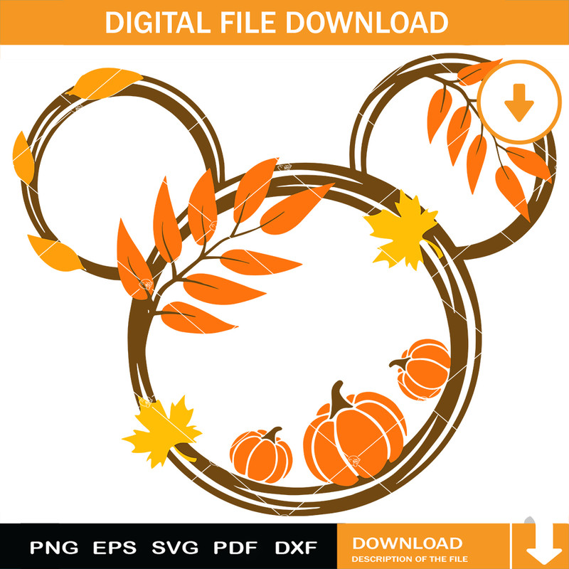Mouse Head Pumpkin Fall Svg, Thanksgiving Svg, Fall Svg.jpg