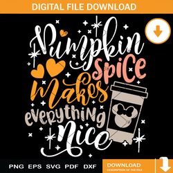 pumpkin spice everything nice svg, thankful grateful svg