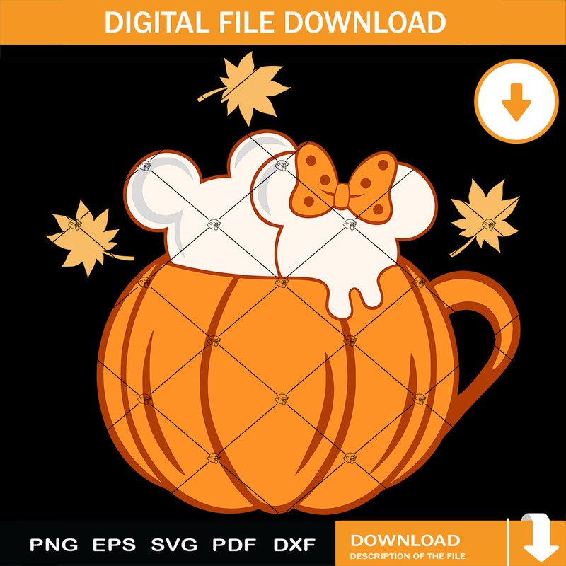 Pumpkin Spice Mouse Heads Svg, Marshmallows Svg, Fall Svg.jpg