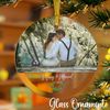Personalized Couple Photo Glass Ornament, Custom Photo Ornament For Couple, Newly Married Couple Ornament, Mr and Mrs Photo Ornament.jpg