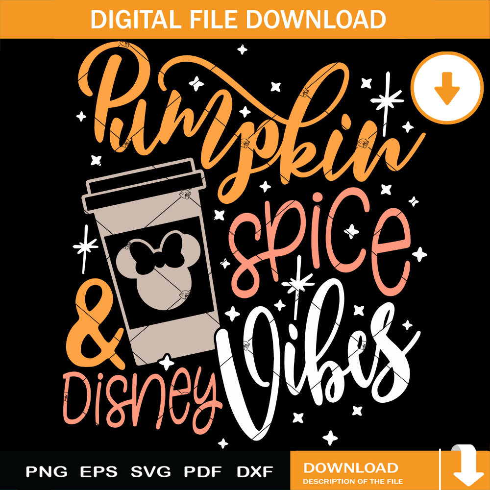 Pumpkin Spice Vibes Svg, Pumpkin Mouse Svg, Mouse Ears.jpg