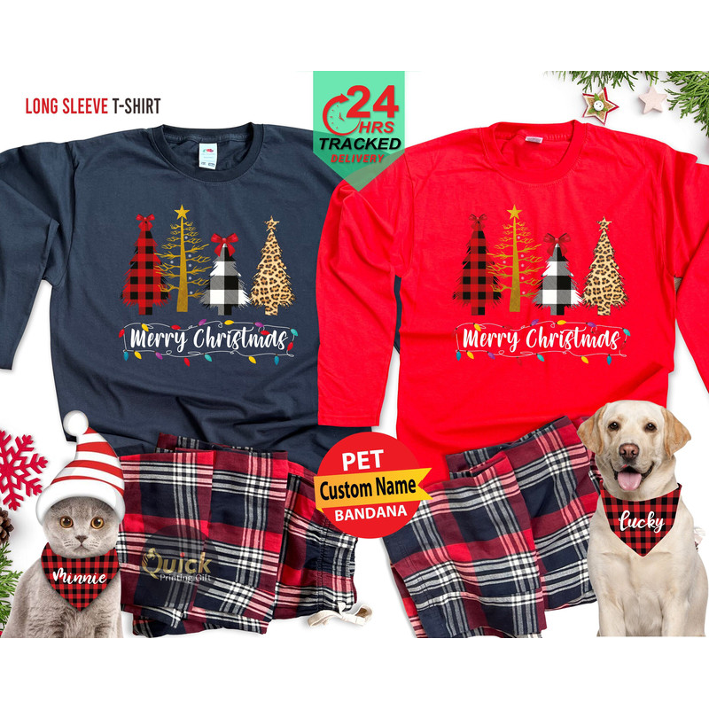 Matching Christmas Pajamas, Christmas Long Sleeve Shirts for Women Men, Christmas Family Shirts, Holiday Pajamas, Christmas Gifts for friend.jpg