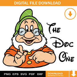 the doc one dwarf svg, snow white and the seven dwarfs svg