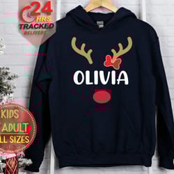 matching family christmas hoodies, personalised family hoodies, reindeer tshirt, cousin crew christmas shirt jumper, chr