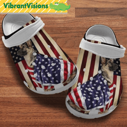 german shepherd puppy american patriot 4th of july dog crocs shoes