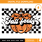 Fall Feels SVG, Pumpkin Checkered Flag SVG, Fall Thankgiving SVG.jpg