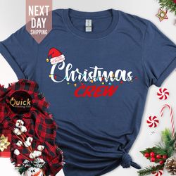matching family christmas tshirts 2023, daddy mummy baby matching outfit, christmas crew squad tshirt women men, christ