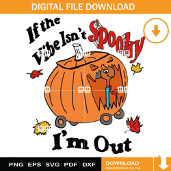 If The Vibe Isnt Spooky Im Out SVG, Spooky Halloween SVG