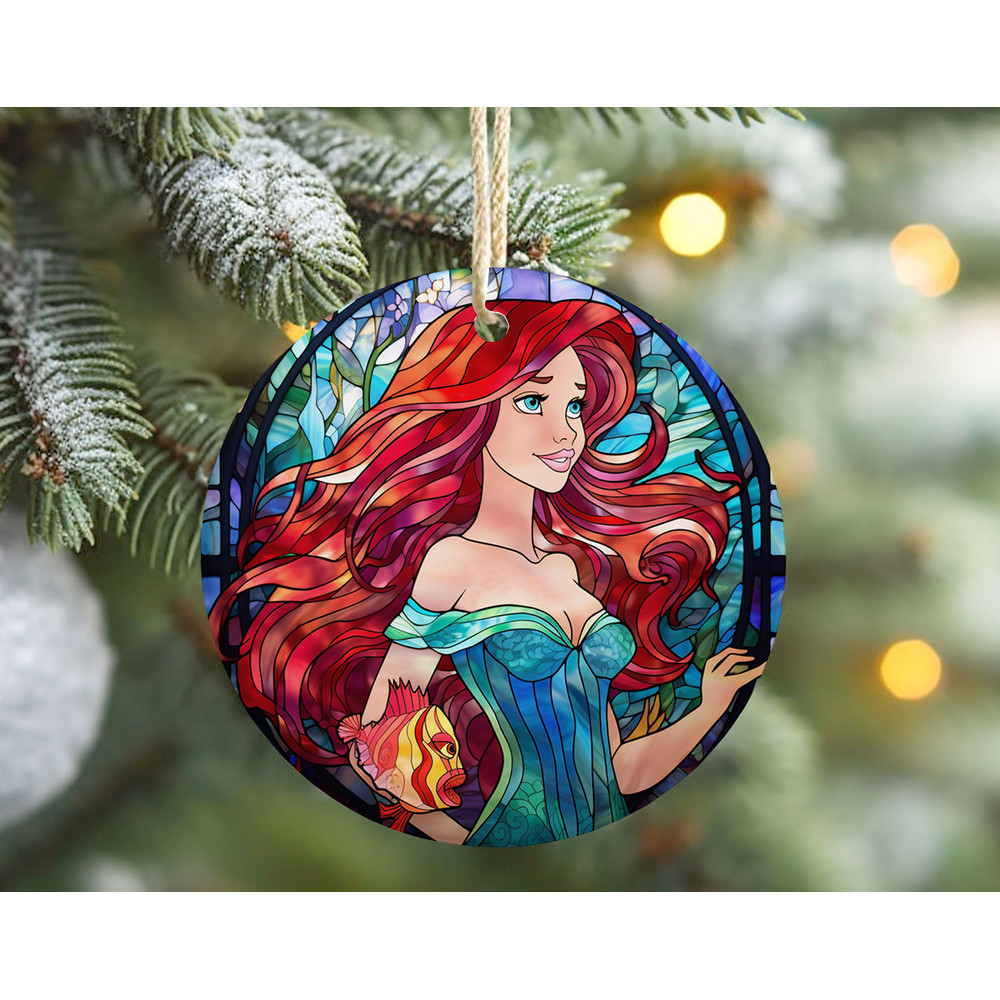 Ariel Ornament, Little Mermaid Ornermants, Disney Princess Christmas Ornament, Kids Christmas Gifts, Disney Christmas Tree Decor 1.jpg