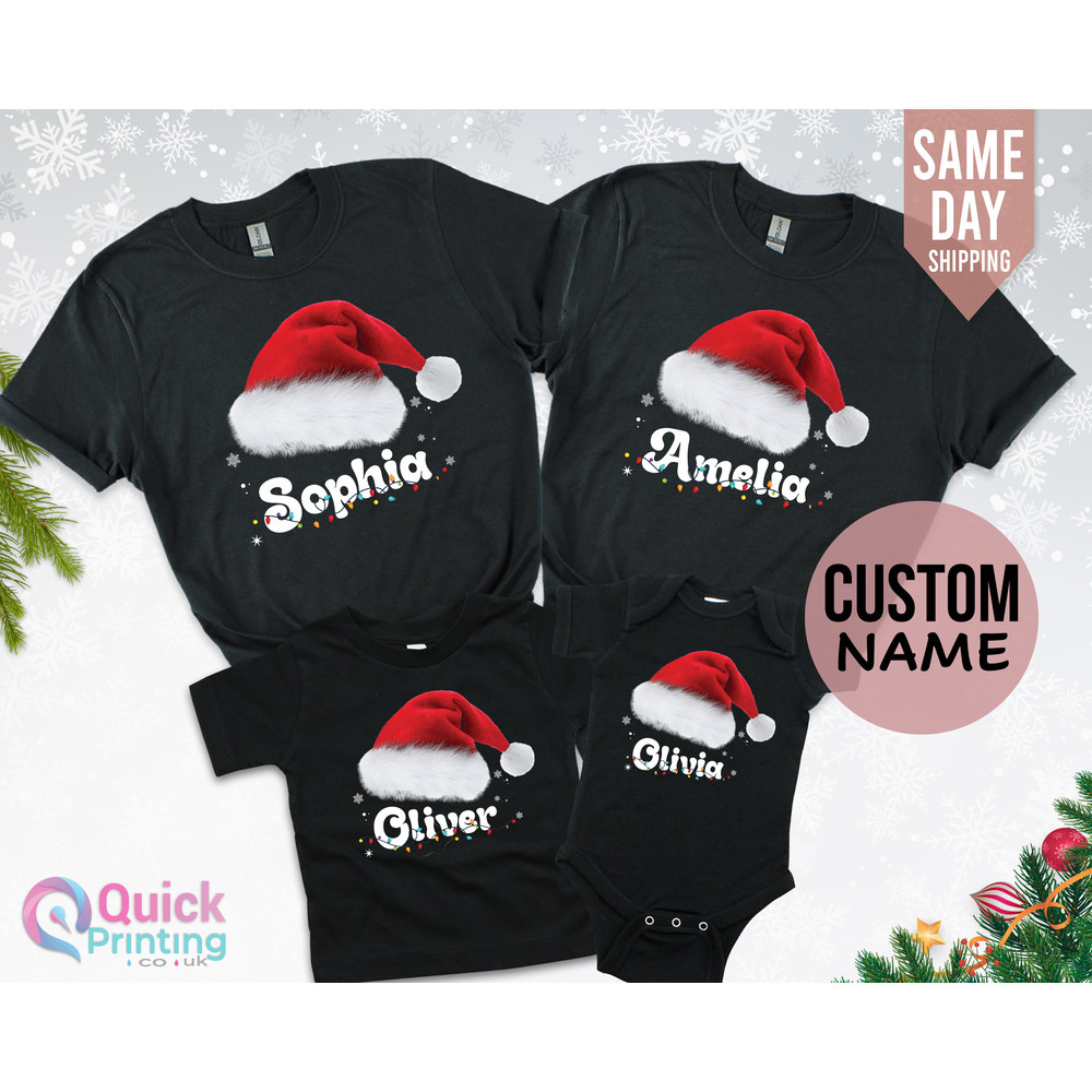 Matching Xmas Tees, Custom Christmas Tee,Family Matching Christmas T-shirt, Cute Christmas Sweatshirt for Women Men,Holiday Shirt, Xmas Gift.jpg