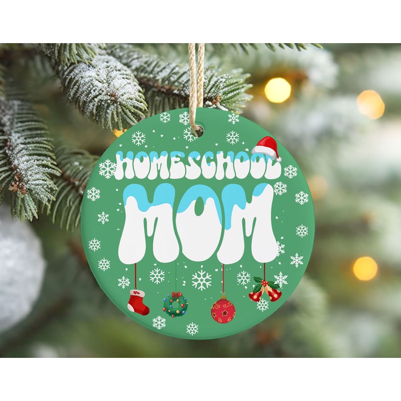 Christmas Homeschool Mom Ornament, Santa's Favorite CC Tutor Secret Christmas Gift, Christmas Christian Teacher Ornament.jpg
