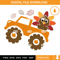 Turkey Monster Truck SVG, Happy Thanksgiving SVG.jpg