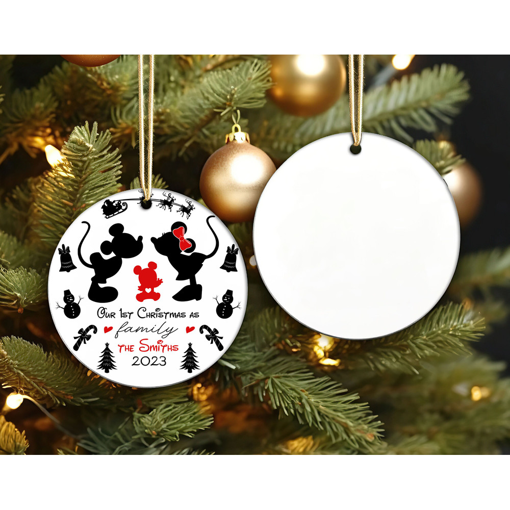 Custom Disney Baby First Christmas Ornament, Mickey & Minnie Family Ornaments, Baby Christmas Gift for New Parents.jpg