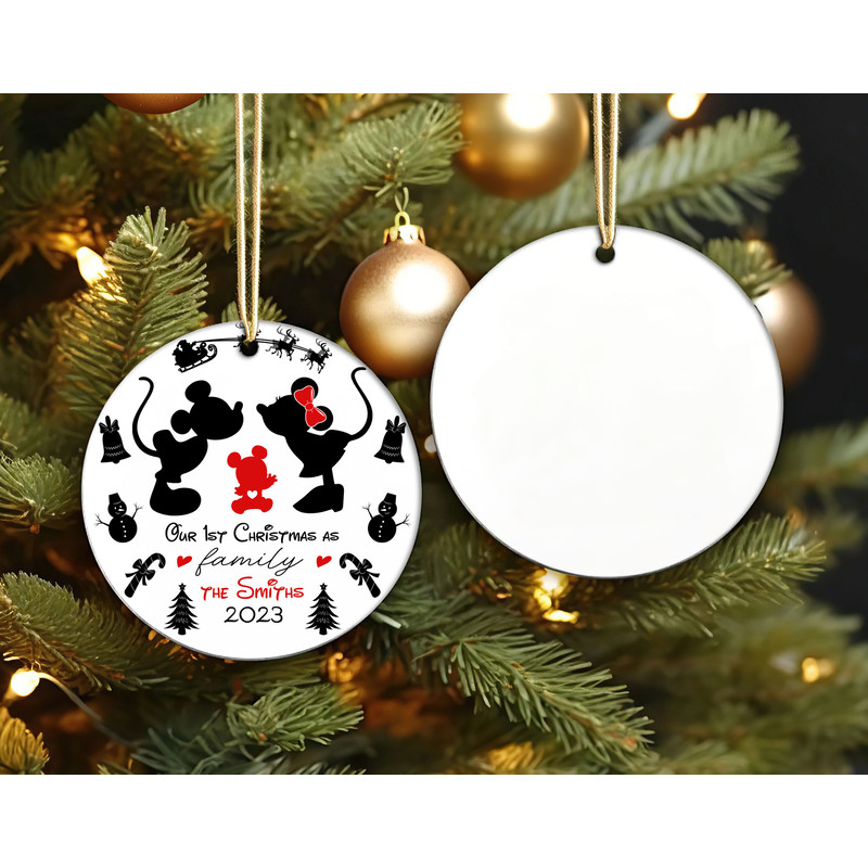 Custom Disney Baby First Christmas Ornament, Mickey & Minnie Family Ornaments, Baby Christmas Gift for New Parents.jpg