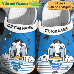 donald duck and daisy duck clog shoes donald daisy duck sandal shoes gift for women donald couple shoes summer shoes.