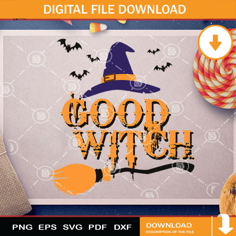 Good witch SVG, Halloween SVG, Witch SVG, Cricut Digital Download, Instant Download.jpg