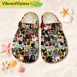 happy baby yoda beach shoes stormtrooper darth vader clogs baby yoda summer shoes galaxy edge sandal shoes