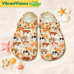 heifer farmer clog shoes heifer sandal shoes gift for women gift for farmer funny cow shoes summer shoes family