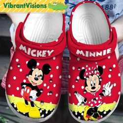 mickey minnie clog shoes mickey and friends sandal shoes gift for women mickey minnie mouse disneyland summer.