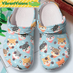 shiba inu gifts crocs clog shoes