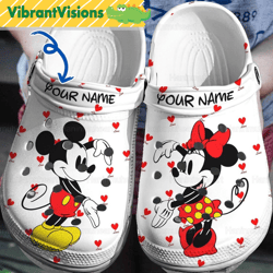 mickey minnie clog shoes mickey and friends sandal shoes gift for women mickey minnie mouse disneyland summer shoes