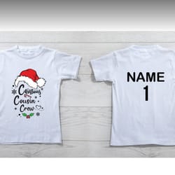 christmas cousin squad shirt, family christmas shirt for women men, christmas gifts for dad mum, friends tshirt, family