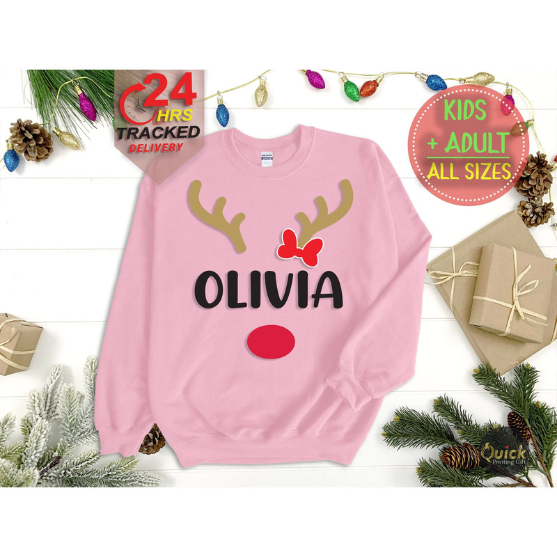 Christmas Matching Family Jumpers, Personalised Family Sweaters, Reindeer Sweatshirt, Matching Sweatshirts, Christmas gifts for kids.jpg