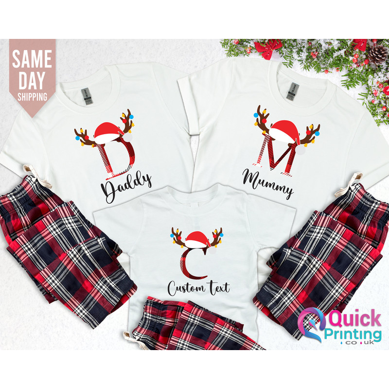 christmas pajamas family matching, Family Christmas Pajamas Personalized,Matching Christmas Pajamas, Christmas Pajamas with Name, Custom Tee.jpg