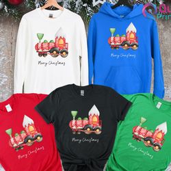 christmas tree truck shirt,family christmas jumper, matching sweatshirt,mum dad daughter xmas,merry christmas family shi