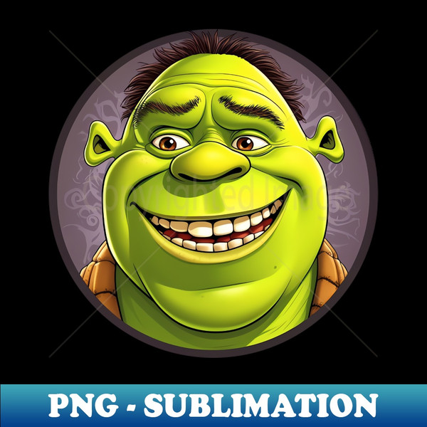 Funny Ugly Shrek Caricature - PNG Transparent Sublimation Fi - Inspire  Uplift
