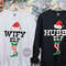 Hubby Wifey Christmas Couple Sweatshirt, Newlywed Christmas Shirts, Matching Christmas Outfit, Christmas Gift for Husband Wife.jpg