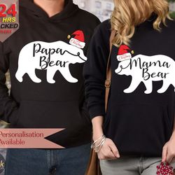 mama bear hoodie, bear hoodie woman, christmas hoodies for men women, mama bear sweatshirt, matching christmas outfit, n