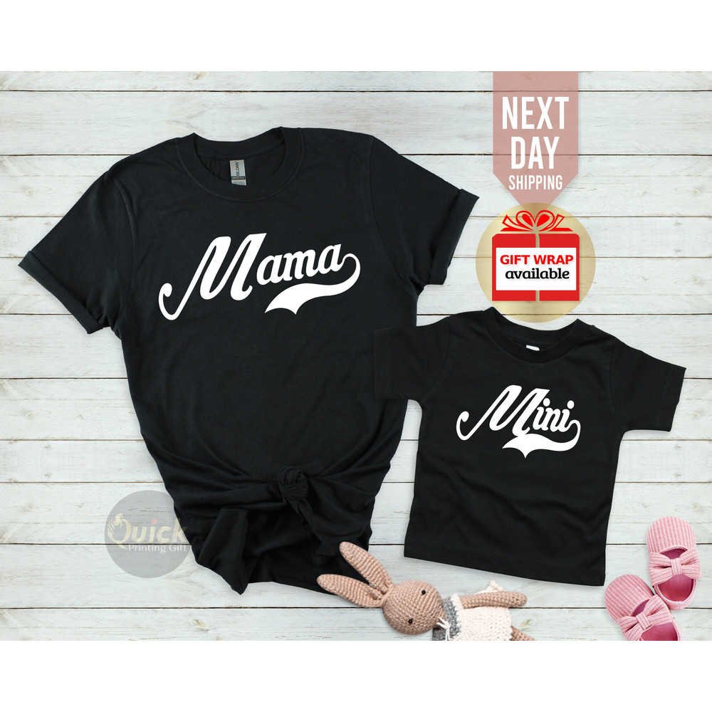 Mama and Mini Shirts, New Mummy T-shirt Mini Tshirt, New Mum Gift Mother and Daughter Tee, baby onesies Pregnancy announcement Baby Bodysuit.jpg