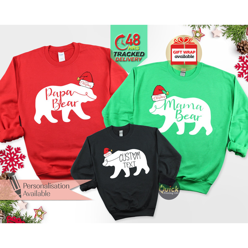 Mama Bear Jumper,Mama Bear Sweatshirt woman, Christmas shirt for Men Women Mom, Mum Sweatshirt, Matching Christmas Outfit, new parents gift,.jpg