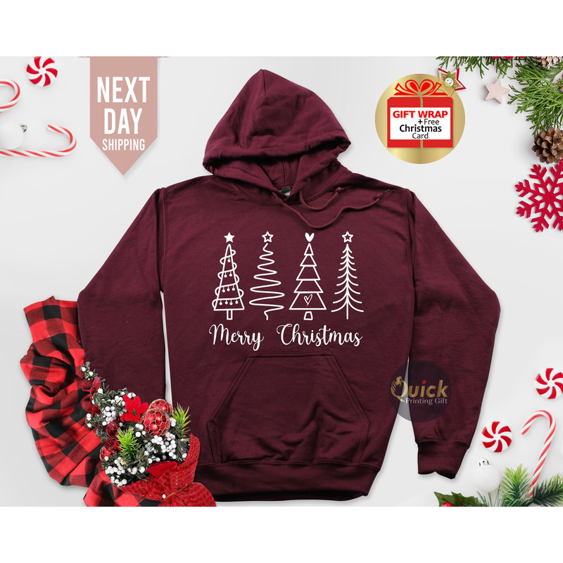 Merry Christmas Sweater, Christmas Sweatshirt, Christmas Jumper Matching Christmas Family Jumper, Christmas Tree sweatshirt Christmas Hoodie.jpg