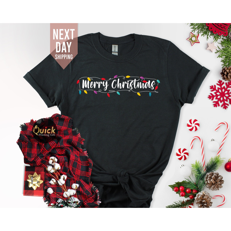 Merry Christmas Tshirt UK, Matching Family Christmas Outfit, Cute Christmas Shirts for Women Men, Holiday Shirt, Xmas Gifts for her him.jpg