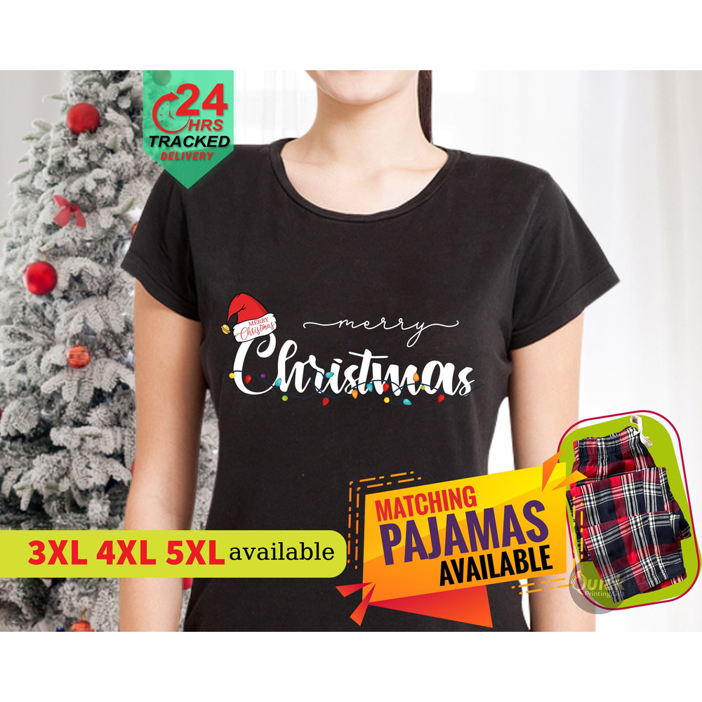 Merry Christmas Tshirts, Matching Family Christmas Outfit, Cute Christmas Shirts for Women Men, Holiday Shirt, Xmas Gift Christmas Eve box.jpg