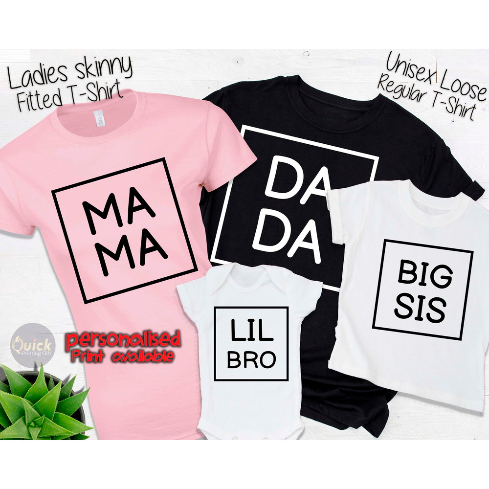 Personalised Christmas Family Shirts, Dad Mum Christmas Gift T Shirt, Matching Sibling Christmas Outfit, Christmas Eve Box.jpg