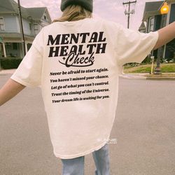 mental health check shirt mental health shirt anxiety shirt therapist therapy shirt mental health gift neurodiversi