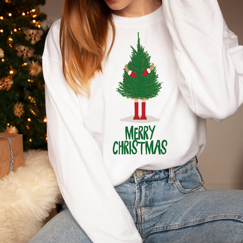 Christmas tree Merry Christmas jumper Unisex Adult & Kids sizes Matching Family jumpers Cute Christmas Shirt for Women, girl.jpg