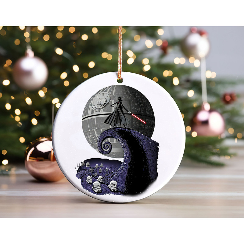 Darth Vader Star Wars The Nightmare Before Christmas Decor, Disney Christmas Gift, Jack Skellington Ceramic Ornament.jpg