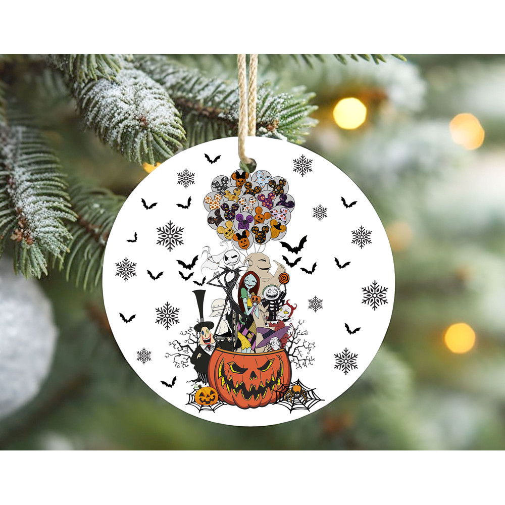 Disney Halloween Nightmare Before Christmas Ornament, Oogie Boogie Ceramic Ornament, Jack Skellington Jack and Sally Xmas Decor.jpg