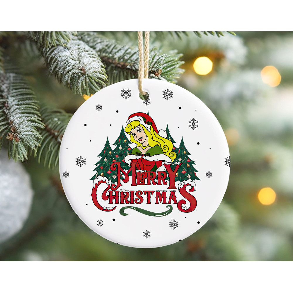 Disney Princess Aurora Christmas Ornament, Merry Christmas Sleeping Beauty Ornament, Kids Ornament Gift.jpg