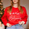 Personalised Believes Family Christmas Jumper with Names Reindeer Santa Xmas Sweatshirt Festive Holiday Family Set Mum Dad Child Outfit.jpg