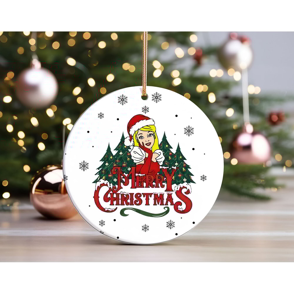 Disney Princess Aurora Sleeping Beauty Christmas Ornament, Merry Christmas Ornament, Kids Ornament Gift.jpg
