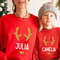 Personalised Matching Family Christmas Jumper with Name in Gold Glitter Unisex Adult and Kids Size Mummy Daddy Baby Toddler Boy Girl Outfit.jpg