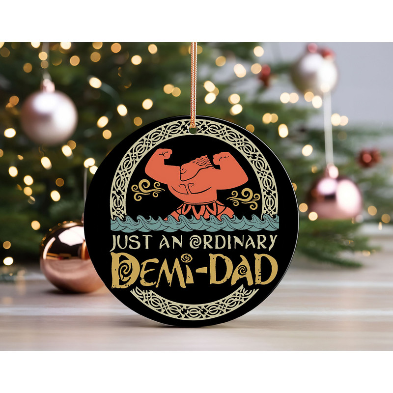 Funny Moana Princess Dad Ornaments, Disney Princess Christmas Ornament, Christmas Gift for Family.jpg