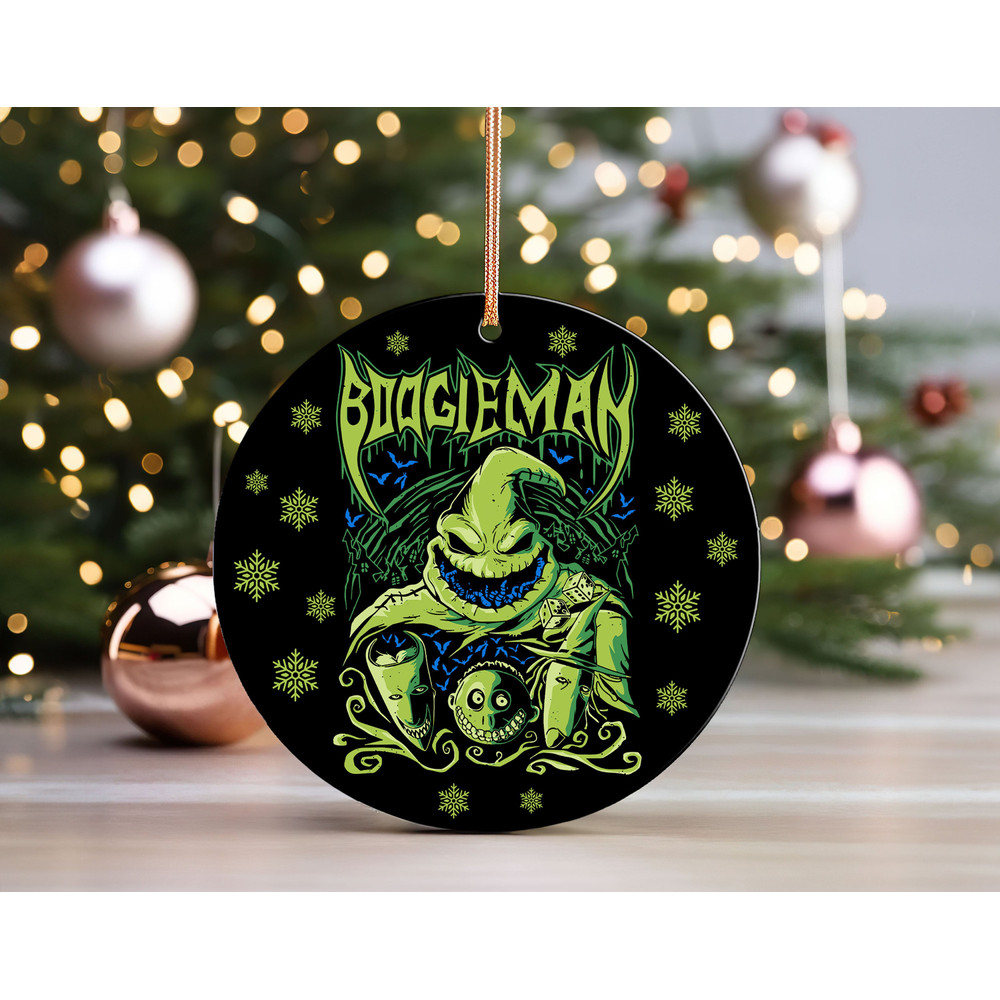 Heavy Metal Oogie Boogie Ceramic Ornament, Boogieman Lock Shock Barrel Gift, Nightmare Before Christmas Decor.jpg