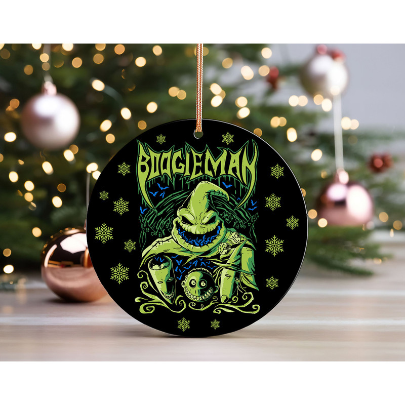 Heavy Metal Oogie Boogie Ceramic Ornament, Boogieman Lock Shock Barrel Gift, Nightmare Before Christmas Decor.jpg
